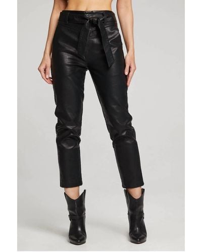 Saltwater Luxe Reyna Vegan Leather Pants - Black
