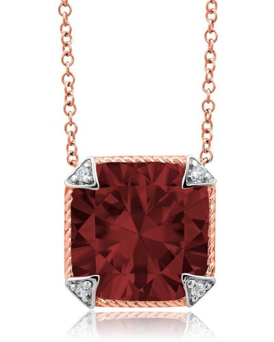 Nicole Miller Two Tone Sterling Silver - Red