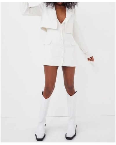 For Love & Lemons Alysa Blazer Mini Dress - White