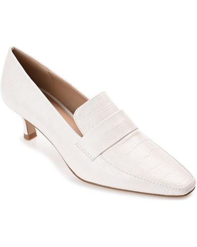 Journee Collection Collection Celina Pump - White
