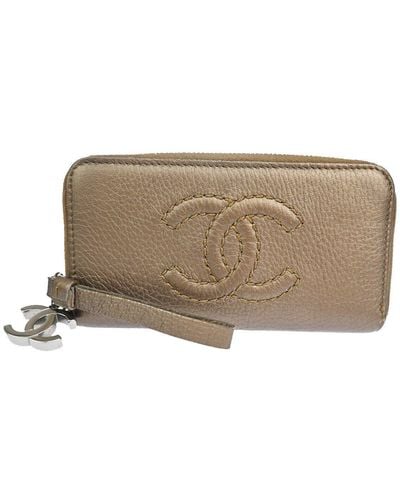 Chanel Cc Leather Wallet (pre-owned) - Brown