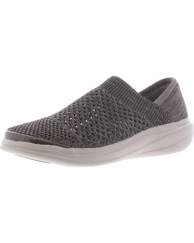 Bzees Charlie Knit Comfort Slip-on Sneakers - White