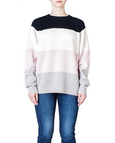 6397 Striped Raglan Sweater - Black