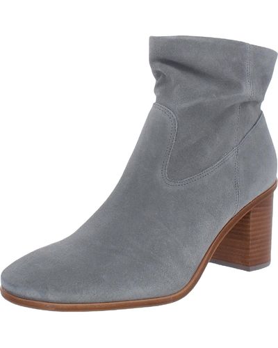 Lucky Brand Jozelyn Suede Round Toe Mid-calf Boots - Gray