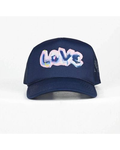 Kerri Rosenthal Trucker Hat Wild Love - Blue