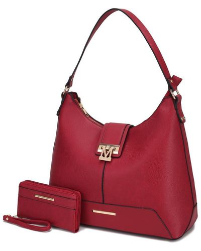 MKF Collection by Mia K Graciela Hobo Handbag For - Red