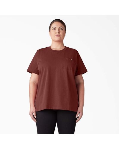 Dickies Plus Heavyweight Short Sleeve T-shirt - Red
