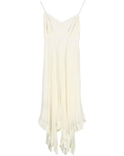 Zimmermann Espionage Lace-trimmed Pleated Midi Slip Dress - White