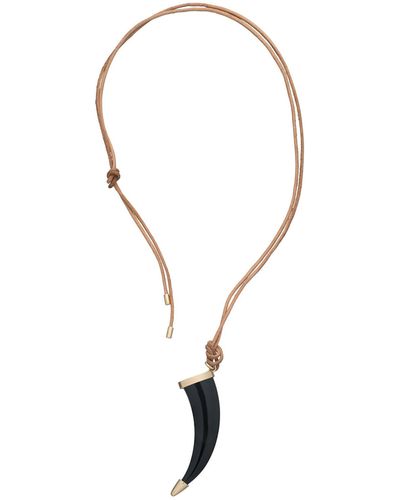 A.P.C. Roadie Cuir Necklace - White