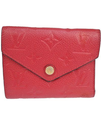 Louis Vuitton Victorine Leather Wallet (pre-owned) - Red