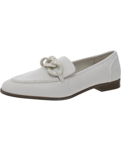 Anne Klein Bodhi Faux Leather Slip On Loafers - White