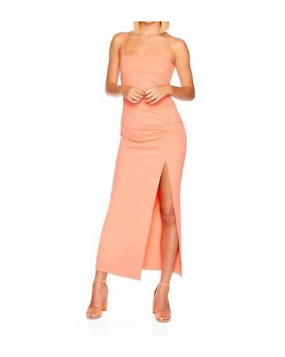 Susana Monaco Side Slit Maxi Dress - Orange