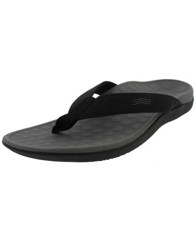 Vionic 44 Wave Slip On Thong Flip-flops - Black
