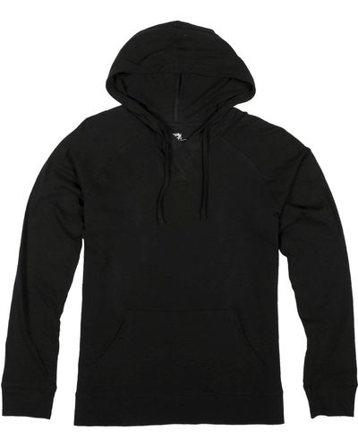 Unsimply Stitched Lounge Pull-over Hoody - Black