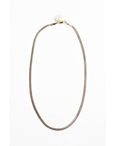 Eklexic Viper Chain Necklace - White