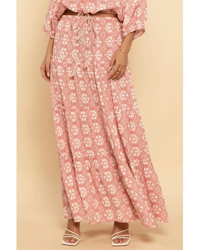 Shore Projects Rosa Maxi Skirt - Pink
