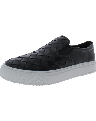 Marc Fisher Calla Leather Lifestyle Skate Shoes - Black