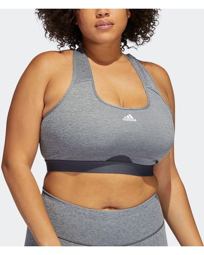 adidas Plus Size Training Medium Support Better 3-Stripes Bra