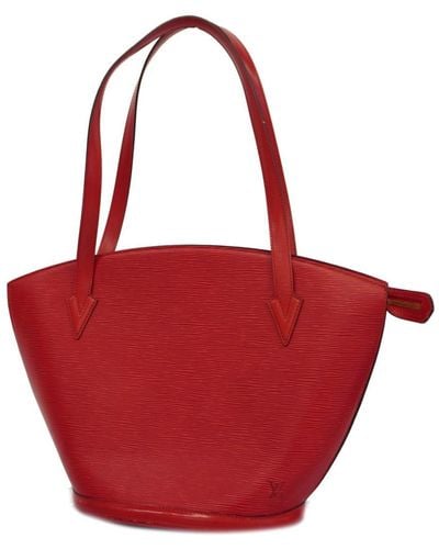 Louis Vuitton Saint Jacques Leather Shopper Bag (pre-owned) - Red