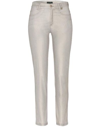 Golfino Golden 5 Pocket 7/8 Trouser - Gray