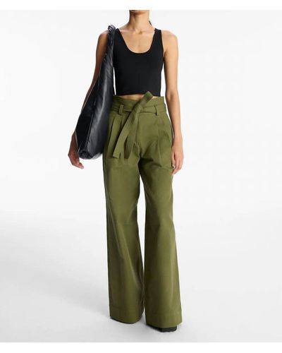 A.L.C. Emily Cotton Twill Pant - Green