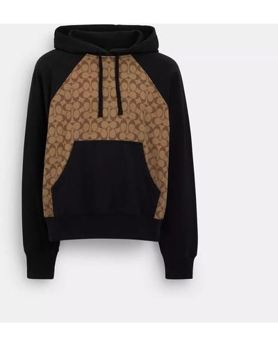 COACH Signature Hoodie - Black