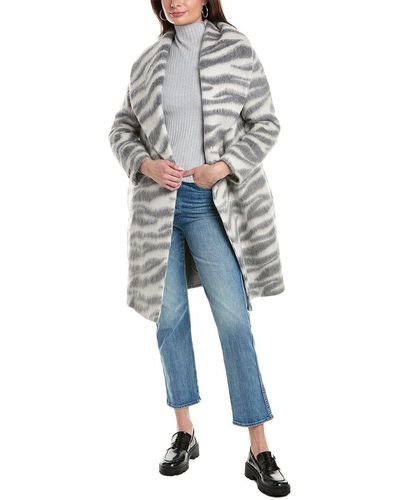 Peserico Wool & Alpaca-blend Coat - Blue