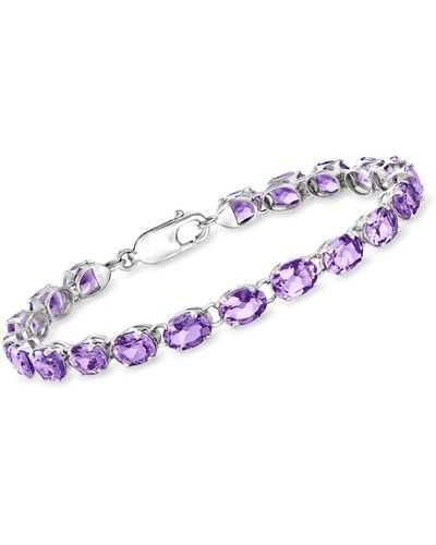 Ross-Simons Amethyst Tennis Bracelet - Purple