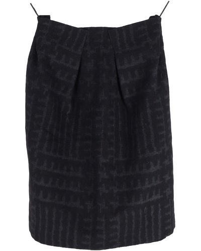 Roland Mouret Printed Skirt - Black