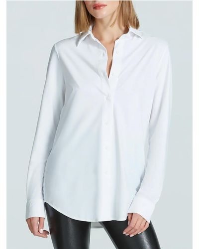 Commando Classic Oversized Button Down Shirt - White