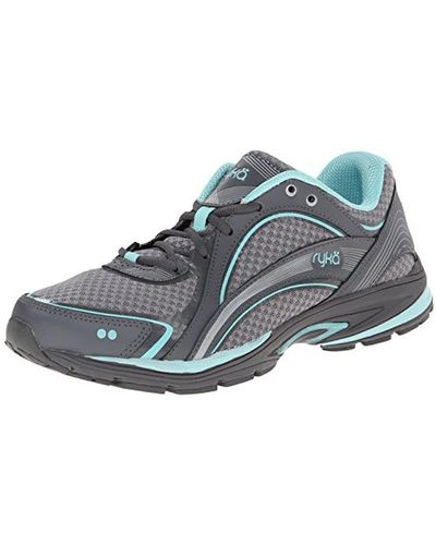 Ryka Sky Walk Fitness Memory Foam Athletic And Training Shoes - Gray