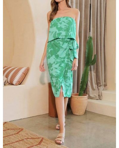 Tyche Cala Wrap Dress - Green
