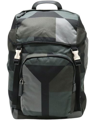 Prada Re-nylon Synthetic Backpack Bag (pre-owned) - Gray