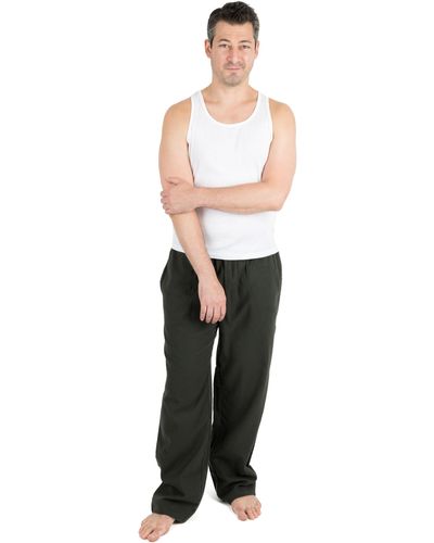 Leveret Flannel Pajama Pants - Black