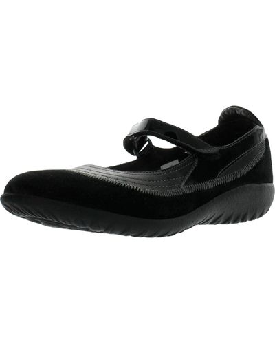 Naot Suede Casual Mary Janes - Black