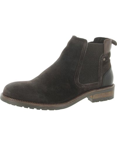Dr. Scholls Commander Leather Ankle Chelsea Boots - Brown