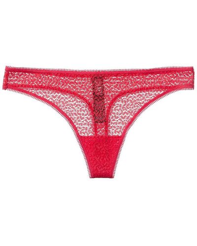 DKNY Lace Thong - Red