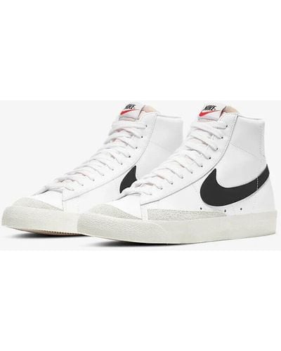 Nike Blazer Mid '77 Vintage Bq6806-100 & Black Sneaker Shoes Ndd117 - White