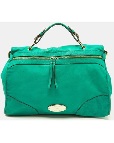 Mulberry Leather Taylor Top Handle Bag - Green