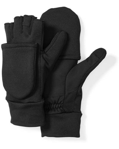 Eddie Bauer Mount Hood Convertible Fleece Gloves - Black
