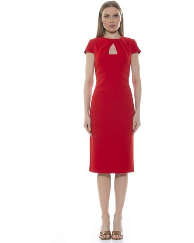 Alexia Admor Janine Midi Dress - Red