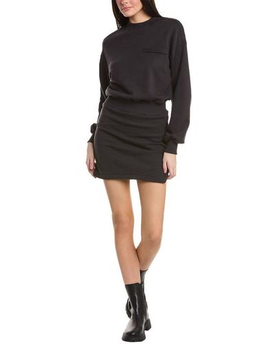 Chrldr Helen Sweatshirt Dress - Black