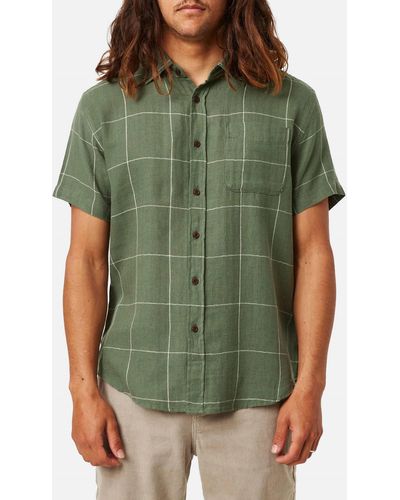 Katin Monty Shirt In Olive - Green