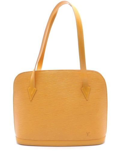 Louis Vuitton Lussac Epi Tassi Shoulder Bag Leather - Orange