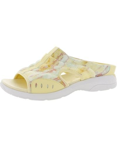 Easy Spirit Traciee 2 Padded Insole Open Toe Slide Sandals - Yellow