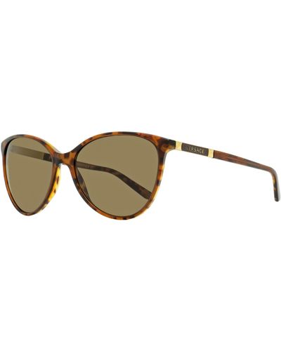 Versace Cat Eye Sunglasses Ve4260 507773 Havana 58mm - Black