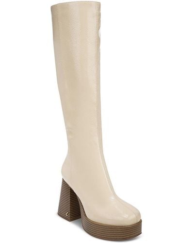 Circus by Sam Edelman Sandy Faux Leather Tall Knee-high Boots - White