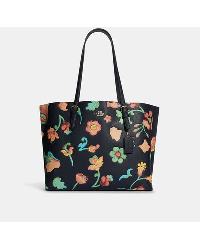 COACH Mollie Tote With Dreamy Land Floral Print - Multicolor