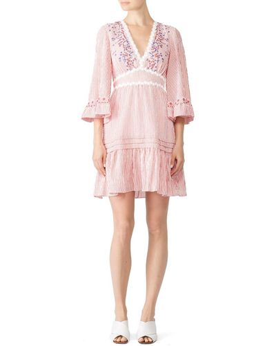 Saloni June Short Dress - Pink