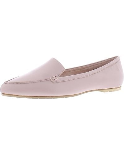 Me Too Audra Leather Pointed Toe Loafers - Pink